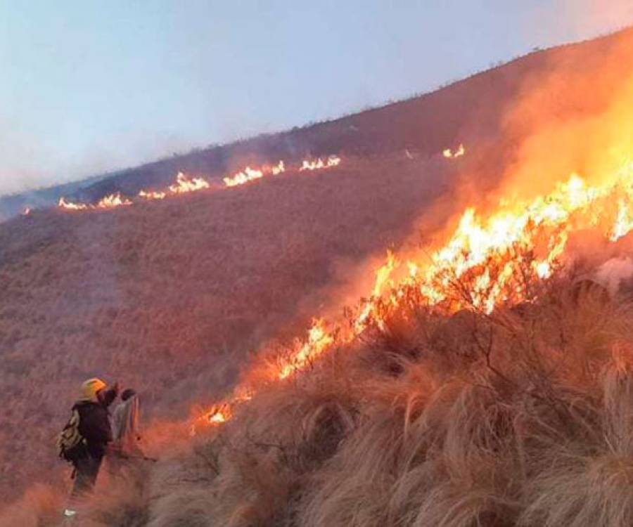 Incendio de magnitud en Ambato