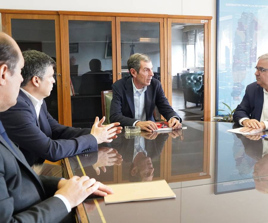 Raúl y el secretario de Energía de la Nación analizaron el avance de obras claves