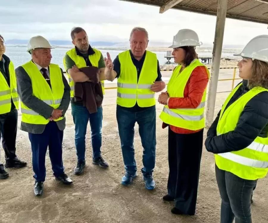 El vicegobernador Dusso recorrió los puertos chilenos de Caldera y Chañaral