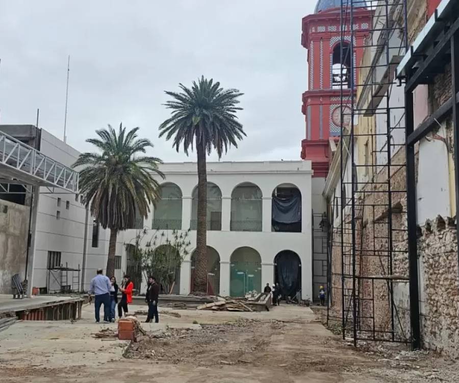 Casa de Gobierno: supervisaron avances en la restauración