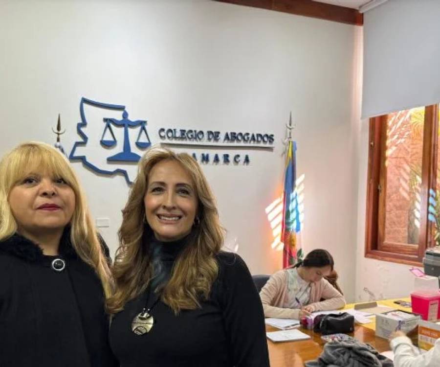 Campaña de vacunación abierta al público en el Colegio de Abogados de Catamarca