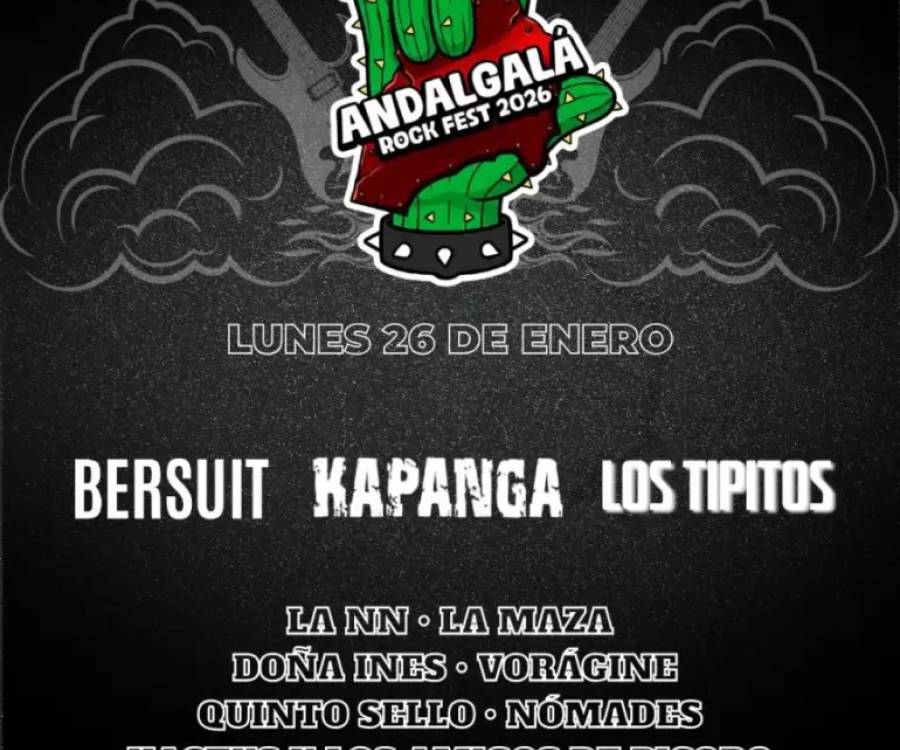 Confirmaron a Bersuit y Los Tipitos para el Andalgalá Rock Fest 2026