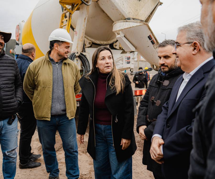 Iniciaron los trabajos de urbanización en el Barrio 140 Viviendas de Valle Viejo