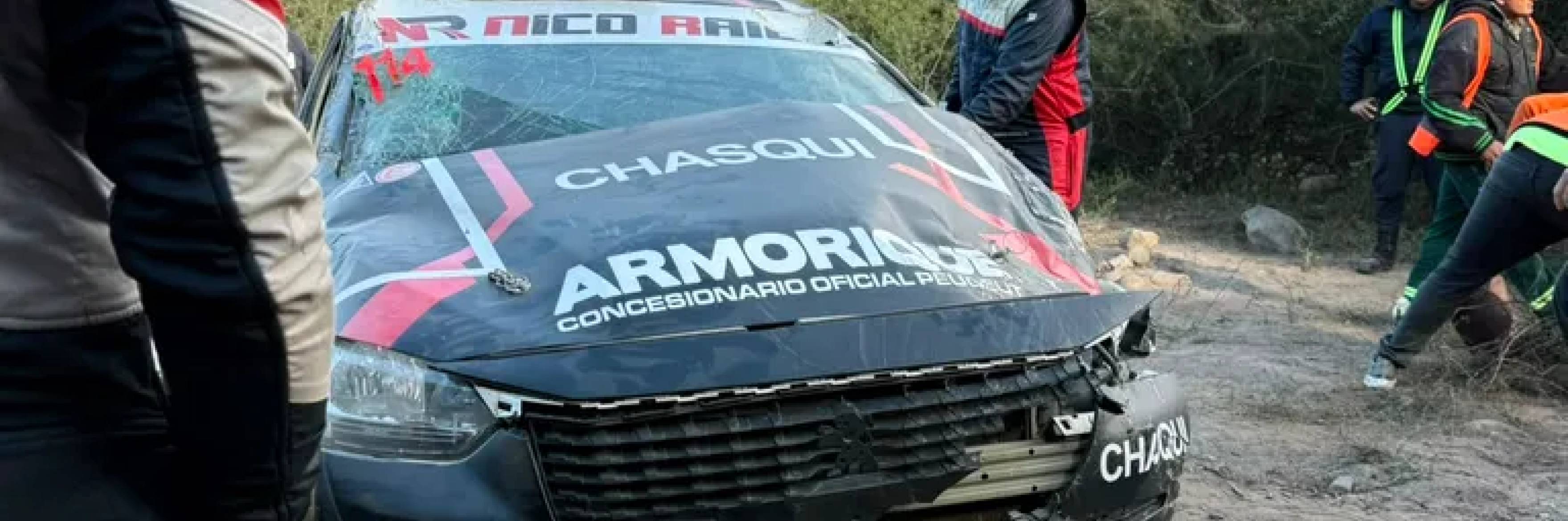 Accidente con espectadores durante el Rally del Poncho