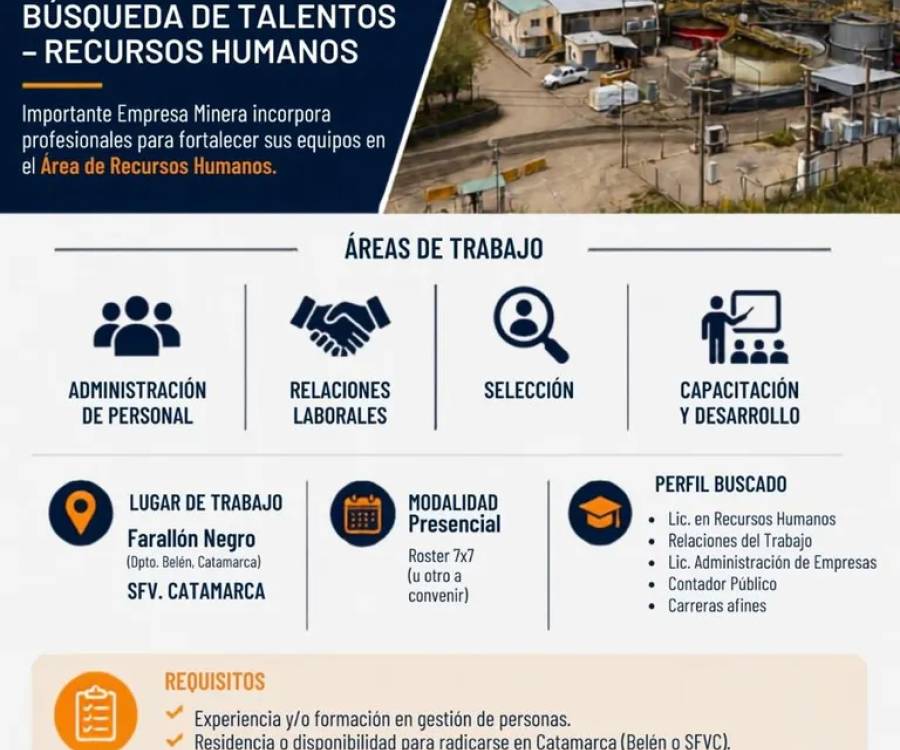 YMAD lanza convocatoria laboral en Catamarca