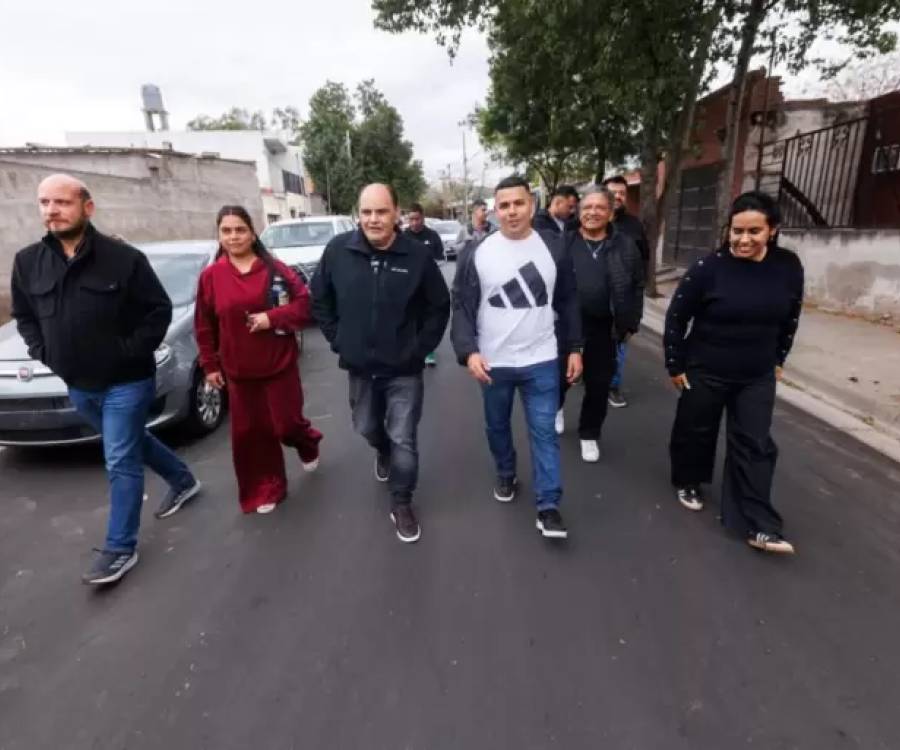 Saadi supervisó obras en el circuito 6 para mejorar la conectividad y los espacios comunitarios