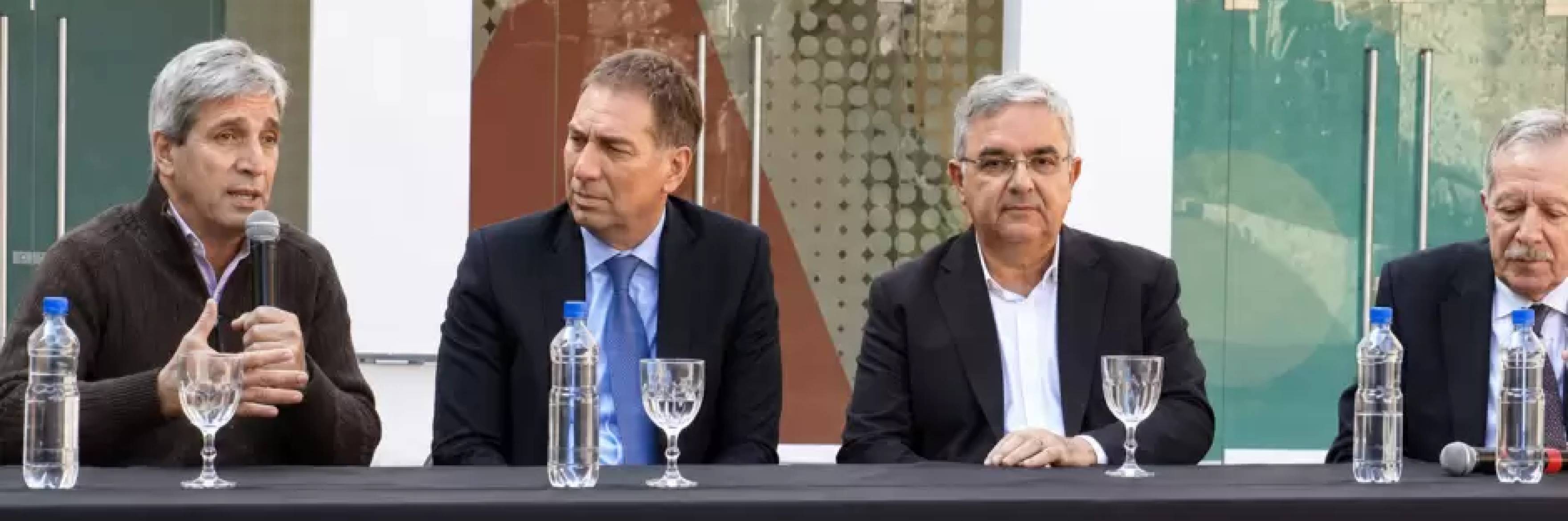 Jalil, Suárez, Santilli y Caputo presentan en Catamarca la obra del Acueducto Albigasta