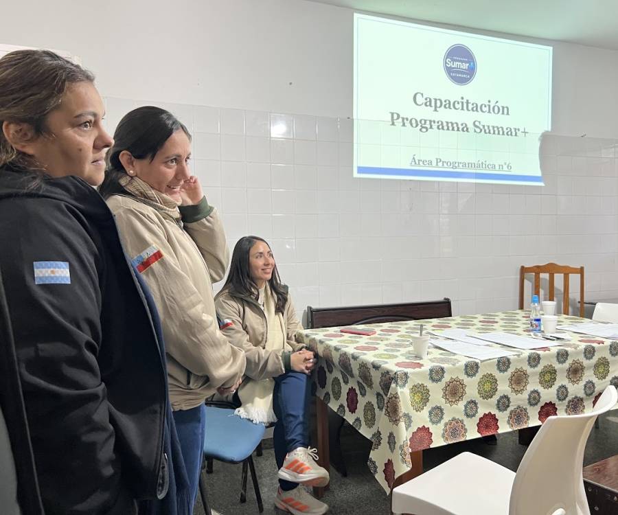Sumar+ capacitó al equipo del Hospital de Bañado de Ovanta